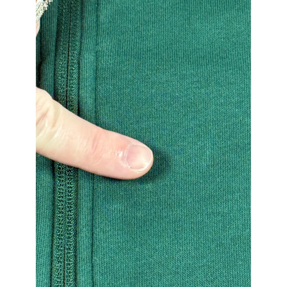 Under Armour Womens Rival Terry Full Zip Hoodie Green Size Medium Logo Athletic - Picture 7 of 11